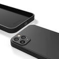 thumbnail image 2 of Red Ember Shockproof Case for iPhone, Ultra Slim Protective Liquid Silicone Matte Finish Phone Case - iPhone 11 Pro Max - Black, 2 of 5