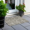 thumbnail image 6 of Addison Rugs Chantille Indoor/Outdoor Transitional Diamonds Taupe Washable Rectangle Rug, 1'8" x 2'6", 6 of 6