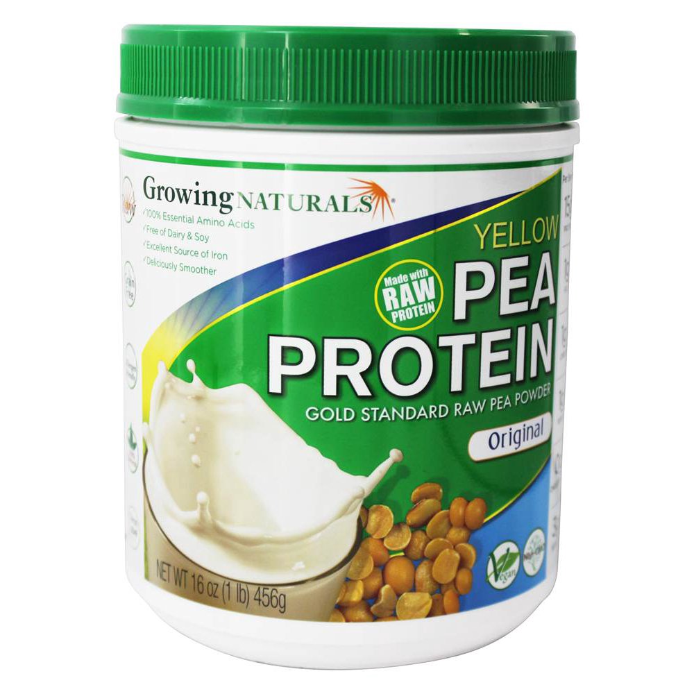 Growing Naturals Yellow Pea Protein Original 16 oz