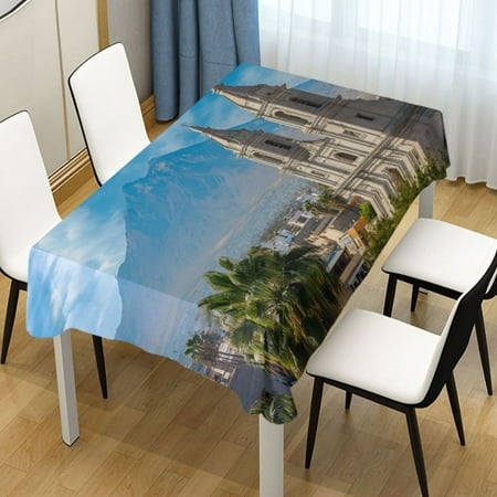 

ALAZA Beautiful City Landscape Rectangle Tablecloth Tablecover Dinning Table Cloth 60 x60