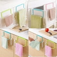 thumbnail image 6 of Yesbay Kitchen Organizer Cabinet Cupboard Door Hanger Back Towel Holder Storage Rack,Pink, 6 of 8