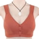 thumbnail image 4 of Sexy Hebilla Frontal Push-Up Sujetador Inalámbrico Mujeres Algodón Suave Más Ropa Interior De Tamaño, 4 of 5
