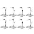 thumbnail image 3 of Action Figure Stand Grey Plastic Collectors Model Display 8Pcs 4.5x3.7x2.9in, 3 of 8