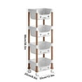 thumbnail image 3 of XGFHYJEH Storage Shelves for Kitchen, Bedroom, Bathroom, 4 Tire Plastic Shelves, Storage Shelf Rack, Storage Shelf Unit, Storage Rack with Wheels, Storage Racks and Shelving for Small Spaces, 3 of 6