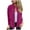 Hot Pink, variant on Hjlmsx Wool Pea Coat for Women Stand Collar Zip Up Lightweight Jackets Fall WInter Casual Long Sleeve Open Front Outwear Trench Coat with Pockets Brown XXL