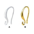 thumbnail image 2 of Women Modern Style Earring Hanger Portable Reusable Portable Reusable Brass Ear Hook Anti-drop Jewellery DIY Crafting Handicraft Accessory Silver, 2 of 7
