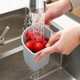 thumbnail image 4 of Kitchen Drainer Organizer Basket Leaking Basket Sink Side Shelf Fruit Kitchen Scraps Organizer, 4 of 4