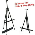 Portable Adjustable Metal Artist Easel Stand with Bag Black, Foldable