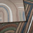 thumbnail image 4 of CAMILSON Spring Geometric Arch Striped Easy-Cleaning Non-Shedding Washable Outdoor Indoor Area Rug Brown 8x10, 4 of 9