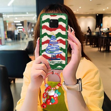 LYM-Phone Case For Huawei Mate 20 Pro, Durable Santa Claus Back Cover Christmas tree Anti-knock Gift Cute Protective Silicone Shockproof Full wrap Cell Phone Sleeve Graffiti Cartoon TPU