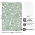 thumbnail image 2 of 2 Pcs Pioneer Flower Floral Print Pattern Kitchen Towels, Funny Microfiber Dish Towel Set, 18" X 26" Tea Towels, 2 of 6