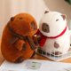 thumbnail image 2 of Juguete de capibara Kawaii, animales de peluche, capibara de felpa súper suave blanco para niñas, lindo juguete de capibara marrón para niños, regalos de cumpleaños, 2 of 5