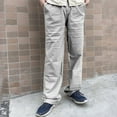 thumbnail image 2 of Hifoo Men Solid Color Casual Pocket Sport Work Casual Trouser Pants Fashionable Slacks, 2 of 5