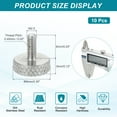 thumbnail image 2 of Uxcell M2.5x6mm Vernier Caliper Screws, 304 Stainless Steel Flat Head Thumb Screws Metric Diamond Knurled Head Bolts Grip Knobs Hand Tighten Thread Fasteners Lock Position, 10 Pcs, 2 of 7