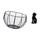 thumbnail image 5 of Cesta de huevos,Cesta multiusos para huevos,cesta tejida de alambre de hierro,Figura de escritorio,Estatua de gato,linda estantería,escritorio,decoración del hogar,Figura decorativa creativa, 5 of 8