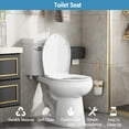 thumbnail image 6 of Acekid Toilet Seat,PP Round Toilet Seat with SecureLock System - Universal Fit for Most Round Toilets,Quick-Release and Quick-Attach,Easy-Clean White Design, 6 of 7