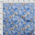 thumbnail image 3 of oneOone Silk Tabby Medium Blue Fabric Leaves & Lemon Diy Clothing Quilting Fabric Print Fabric By Yard 42 Inch Wide, 3 of 6