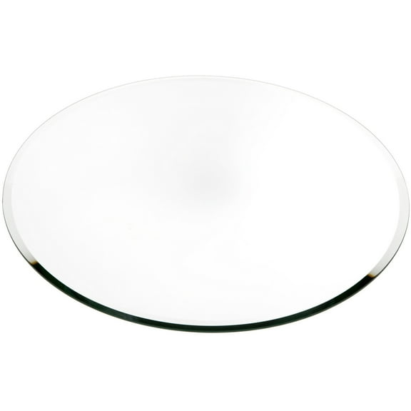 Plymor 20" Round, 5mm Thick Beveled Glass Mirror Circle, Pack of 2