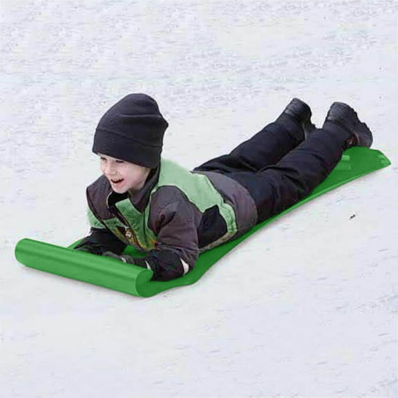 Large 54" Snow Sled Snowflake Slider Mat, Flexible Roll Up Sleds for Snow, Lightweight Carpet Snowboard Sled High Speed for Winter Ski Outdoor Game