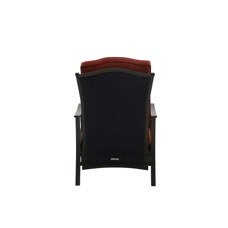 Better Homes Gardens Providence Steel Outdoor Recliner with Cushions Red Bronze Walmart