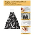 thumbnail image 4 of Stripes Summer Aqua Kitchen Hand Towel Strong absorbent Towel Washing Room Handkerchief Towel, 4 of 7