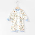 thumbnail image 2 of FINALGANG Boys Kids Cartoon Prints Homewear Long Sleeve Crewneck Loose Fit Nightgown With Contrast Hem For Casual Home Relaxation Cozy Outfits, 2 of 4
