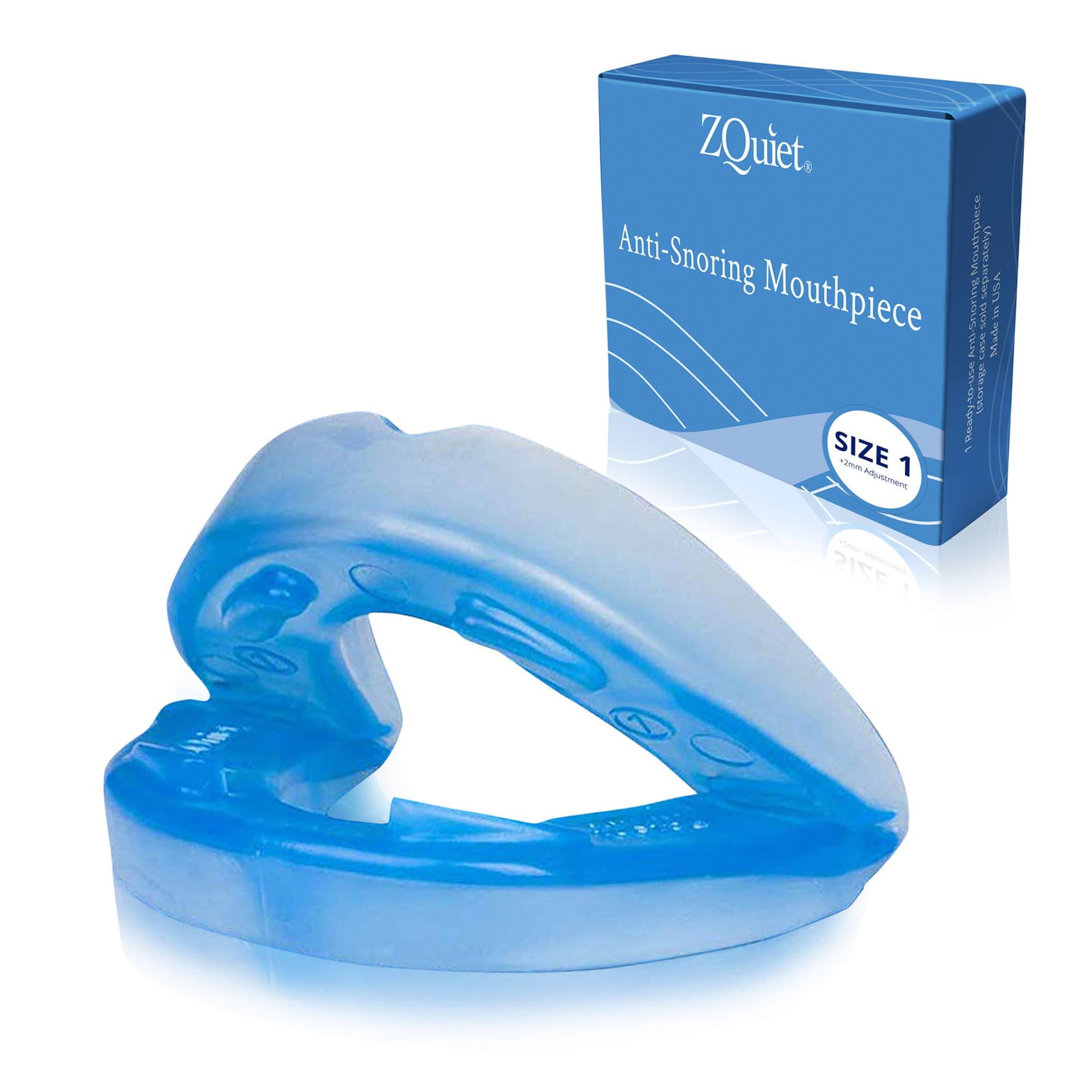 ZQUIET AntiSnoring Mouthpiece Solution, Comfort Size 1 (Single Device