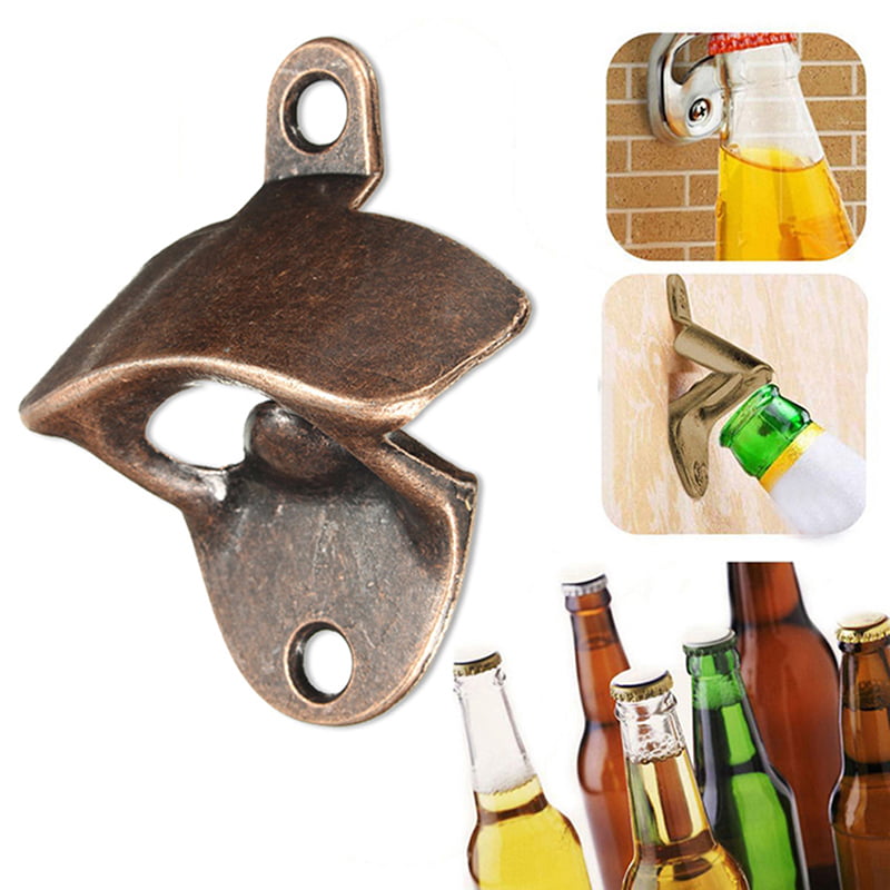 Bronze Wall Mount Open Wine Beer Soda Glass Cap Bottle Opener Kitchen Bar~~GUDE