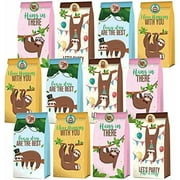 24 Pack Sloth Party Favor Bags - Jungle Animal Sloth Birthday Party Supplies for Kids, Sloth Treat Goodie Bags Cute Animal Candy Gift Bag for Sloth Party Favors and Theme Birthday Party Decorations