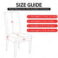 thumbnail image 4 of Funda protectora para silla de Navidad, cubierta elástica para asiento de comedor, decoración de banquete de restaurante y cocina, 1/2/4/6 piezas, 4 of 5