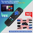 thumbnail image 3 of 2 PCS Replacement Remote Control Only for Roku TV, Suitable for TCL Roku/Onn Roku/Insignia Roku/Hisense Roku/Sharp Roku/Element Roku TVs (Not for Roku Stick and Box), 3 of 6