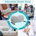 thumbnail image 4 of Almohada de soporte lumbar Powerole Memory Foam gris, 4 of 8