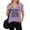 Purple, variant on Women's Funny Quote Graphic V-Neck Short Sleeve T-Shirt White Top Shelf Humor Casual Top