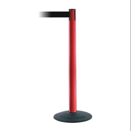 TENSABARRIER 875-21-STD-NO-B9X-C Barrier Post with Belt,7-1/2 ft. L,Black