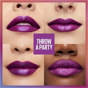 Maybelline Super Stay Ink Crayon Lipstick, Matte Longwear Lipstick, Throw a Party, 0.04 oz.