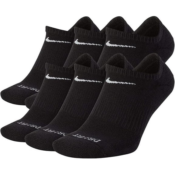 Nike Everyday Plus Cushion No-Show Socks - 6 Pair Pack Medium