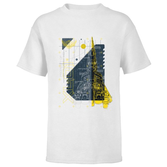 Disney and Pixar’s Lightyear XL-01 Property of Star Command - Short Sleeve T-Shirt for Kids - Customized-White