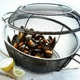 thumbnail image 5 of Outset Chef's Outdoor Grill Basket and Skillet with Lid, 11.75" Diameter, 5 of 7