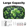 thumbnail image 3 of Saint Patrick's Day Oxford Fabric Waterproof Portable Hard Drive Bag and Case with Cord Storage and Travel Charger Organizer for Electronic Devices - 5.9x9.44x3.14 in, 3 of 6