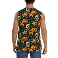 thumbnail image 4 of Fotbe Halloween Skull Men's Camiseta sin Mangas Estampada para Hombres, Playera Casual para Gimnasio, Entrenamiento, Playa-Large, 4 of 7