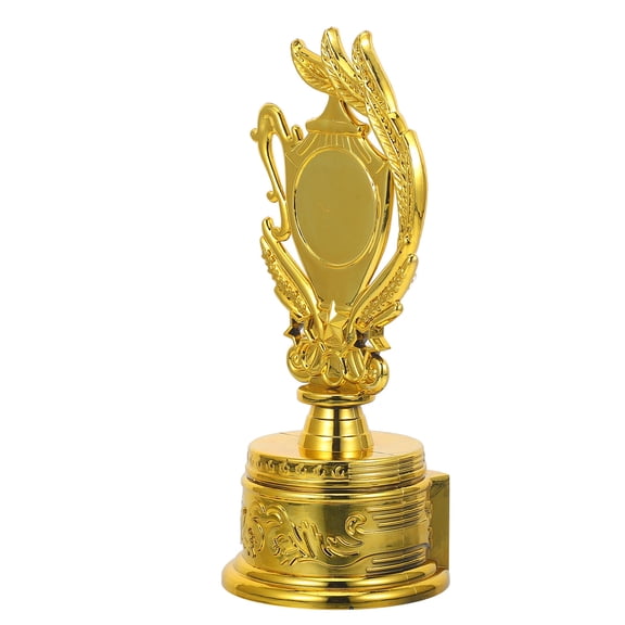 GAXIRE Multi Function Golden Plastic Trophy for Game Rewards and Competition Achievement Recognition
