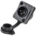 thumbnail image 2 of Soporte de 3 Conector de Audio para Micrófono Macho y Hembra Impermeable de 3 Soporte para Cabezal XLR con Rosca Equilibrada Xlr, D, 2 of 5