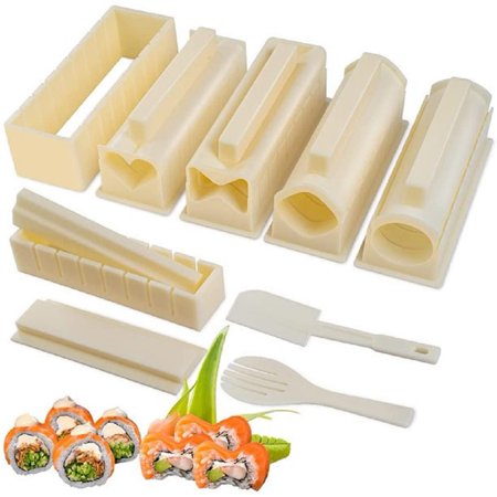 Swtroom 14 Sushi Suits Made from High -Quality f ood -Grade plastic, Easy to Clean, White
