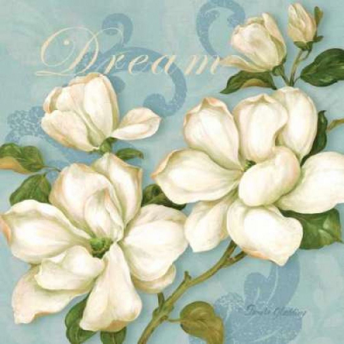 Inspiration Magnolias Canvas Art - Pamela Gladding (24 x 24)