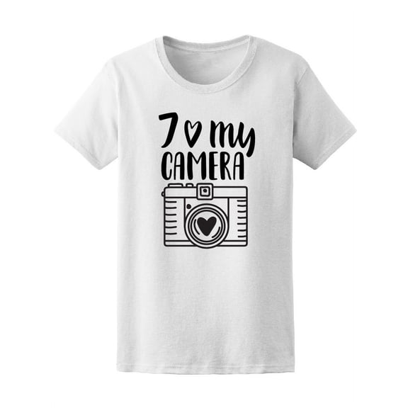 I Lovem My Vintage Camera T-Shirt Women -Image by Shutterstock, Female Large