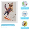 thumbnail image 3 of Diamond Art Kits for Adults, Colorful Jumping Cat Painting Art 5D Diamond Painting Kits for Adults Beginners, DIY Full Drill Diamond Painting, Gem Art and Crafts 12x16, 3 of 7