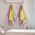 thumbnail image 3 of Dreamtimes Autumn Pumpkins Cake Hand Towels 2 Pack, Ultra Soft and Highly Absorbent, Fallen Leaves Decorative Fingertip Towel for Home, Bathroom, Kitchen, 3 of 5