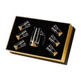 thumbnail image 1 of Juegos de jarras de cristal con vertedor, dispensador de cristal resistente, para regalo de lujo para el hogar 6 copas de montaña de oro, 1 of 9