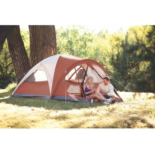 NEW! Coleman Evanston 4 Person Family Camping Tent w/ Screened Porch | 9' x 7'