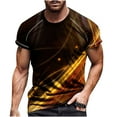 thumbnail image 2 of WXLWZYWL Designer Graphic T Shirts for Men Plus Size Short Sleeve Roubd Neck Digital Printing Pullover Top Summer Sport Fitness Tee Shirt Blouse, 2 of 4